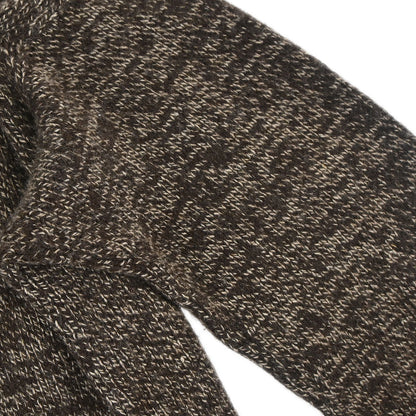 Chanel Brown Zip Knit Sweater Cashmere