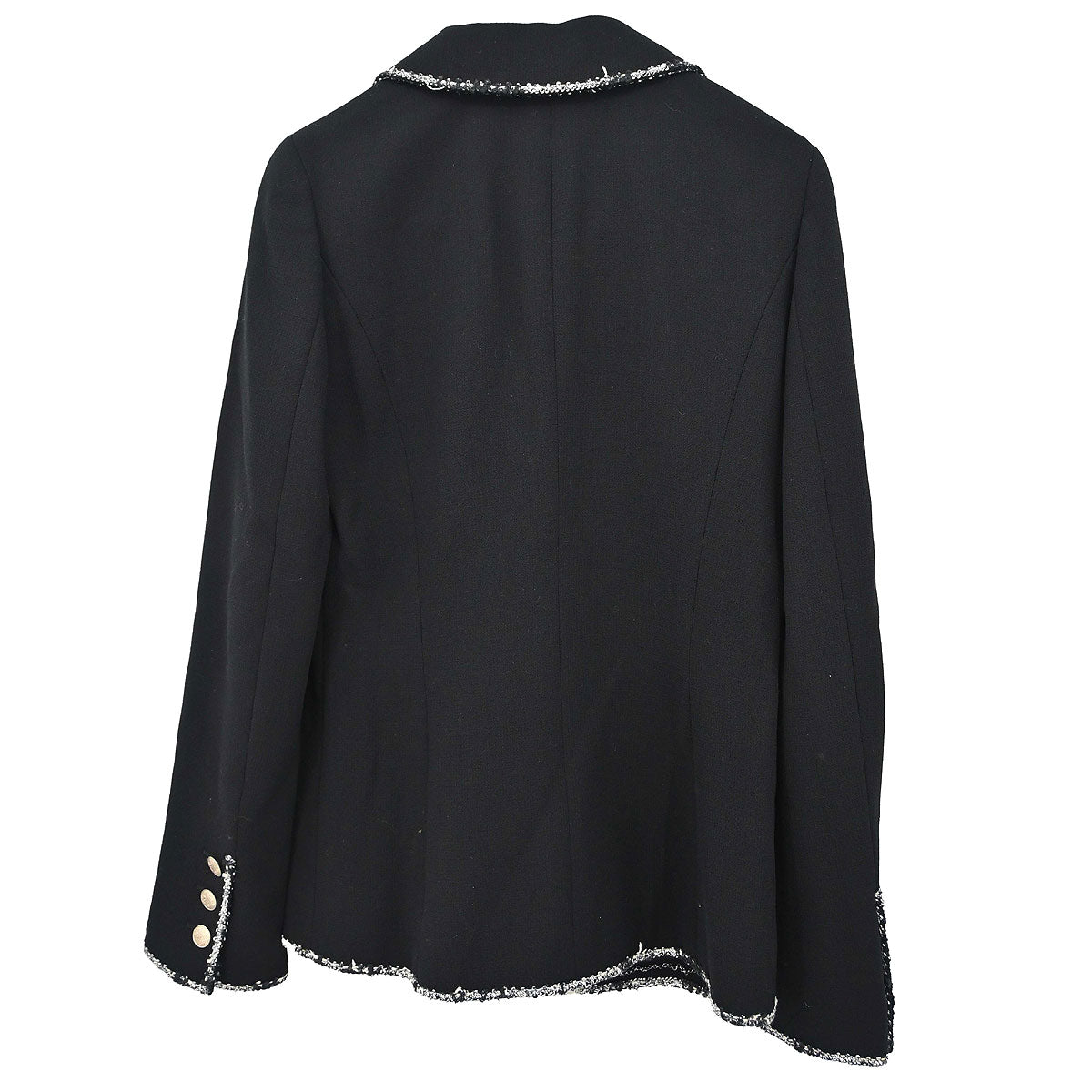 Chanel 2005 Black Emblem Single Breasted Jacket #36