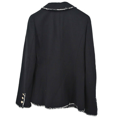 Chanel 2005 Black Emblem Single Breasted Jacket #36