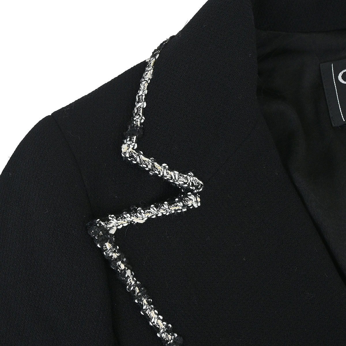 Chanel 2005 Black Emblem Single Breasted Jacket #36