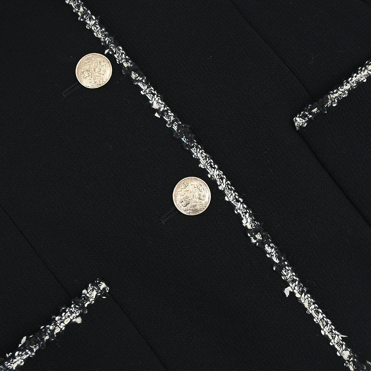 Chanel 2005 Black Emblem Single Breasted Jacket #36