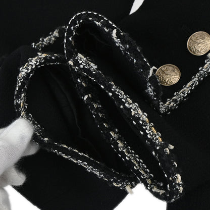 Chanel 2005 Black Emblem Single Breasted Jacket #36