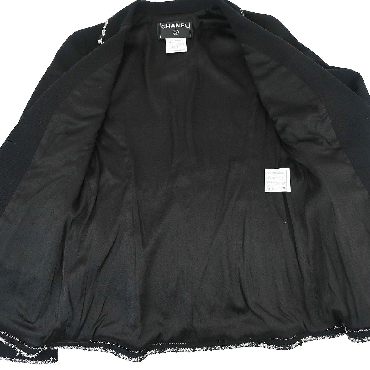 Chanel 2005 Black Emblem Single Breasted Jacket #36