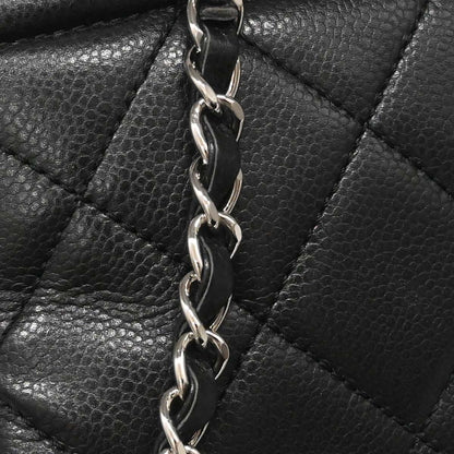 Chanel 2012-2013 Black Caviar Timeless CC Chain Tote Bag