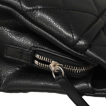 Chanel 2012-2013 Black Caviar Timeless CC Chain Tote Bag