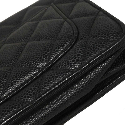 Chanel Black Caviar Classic WOC Wallet on Chain Bag