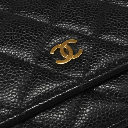 Chanel Black Caviar Classic WOC Wallet on Chain Bag