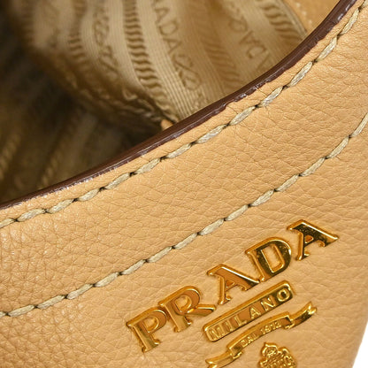 Prada * Beige Leather Tote Handbag