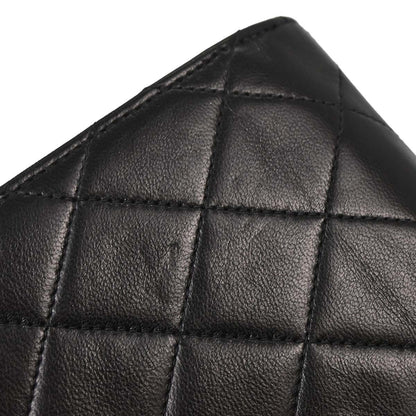Chanel Black Lambskin Turnlock Small Half Flap Shoulder Bag