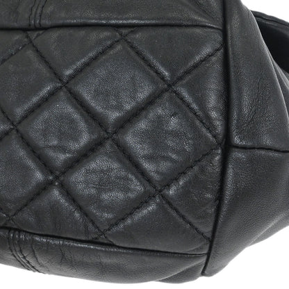 Chanel 2012-2013 Black Lambskin Trianon Flap Shoulder Bag