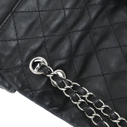 Chanel 2012-2013 Black Lambskin Trianon Flap Shoulder Bag