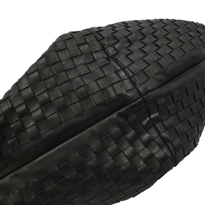Bottega Veneta Black Lambskin Intrecciato Handbag