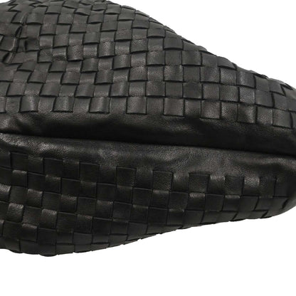 Bottega Veneta Black Lambskin Intrecciato Handbag