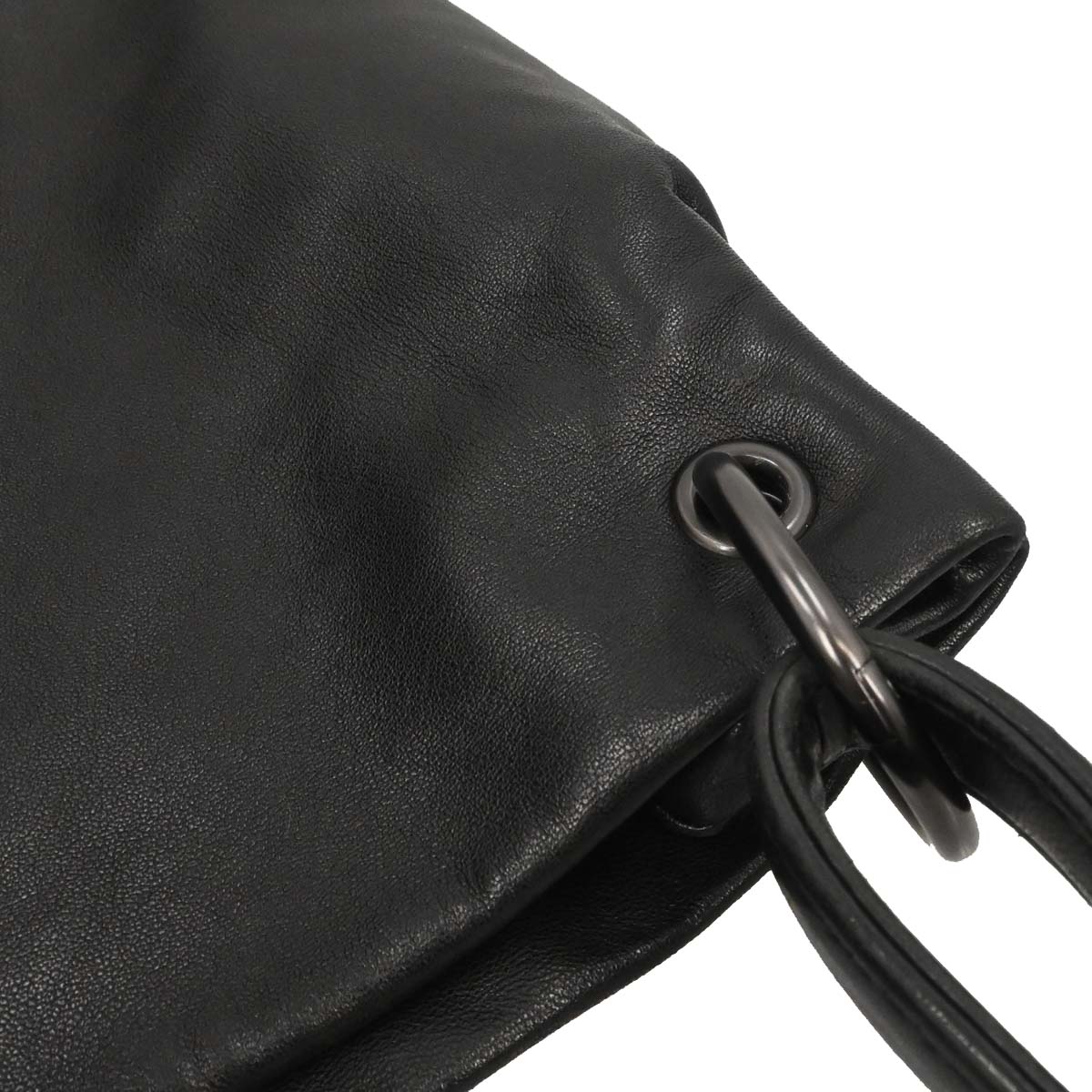Bottega Veneta Black Lambskin Intrecciato Handbag