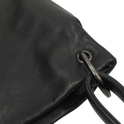 Bottega Veneta Black Lambskin Intrecciato Handbag