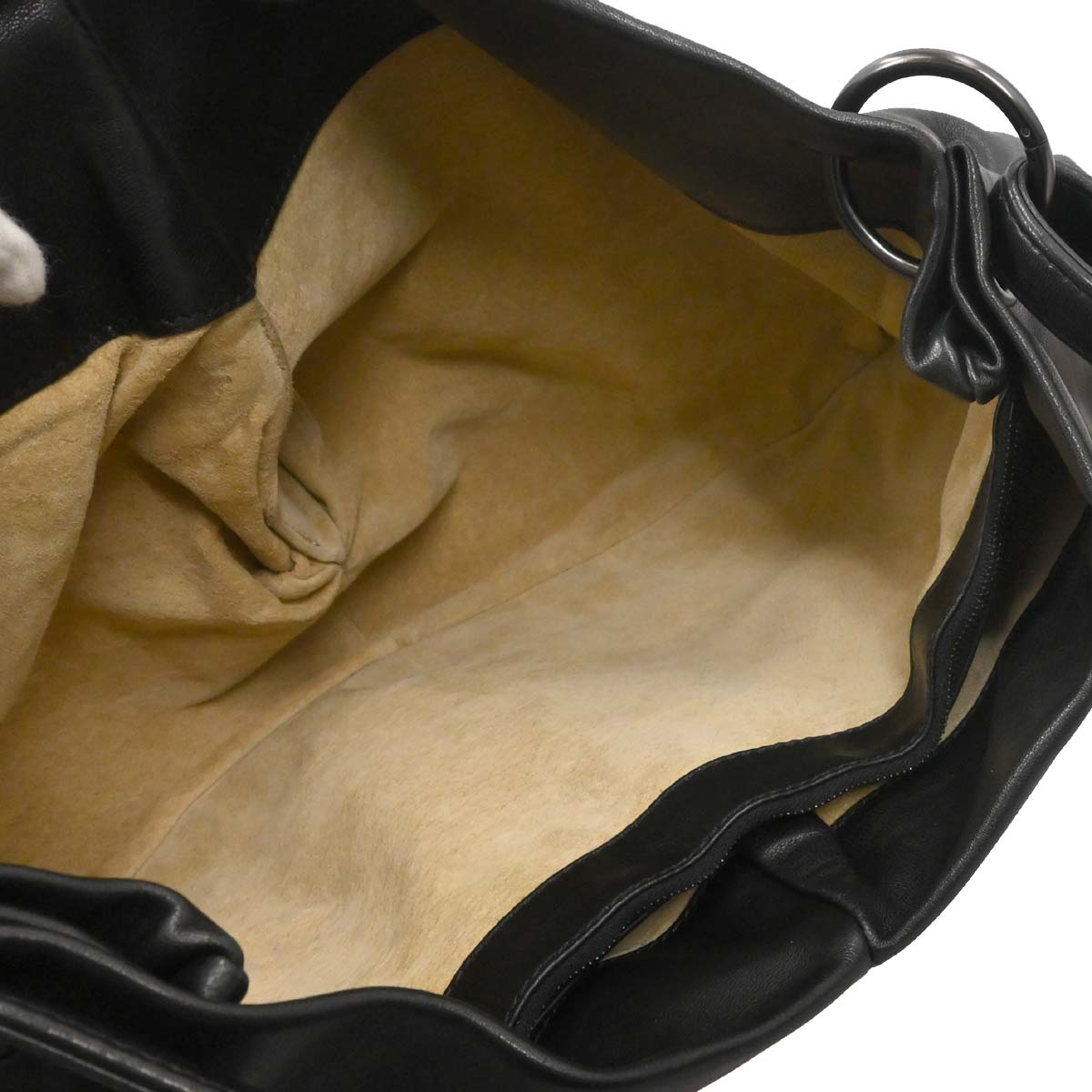 Bottega Veneta Black Lambskin Intrecciato Handbag