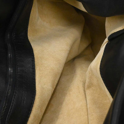 Bottega Veneta Black Lambskin Intrecciato Handbag