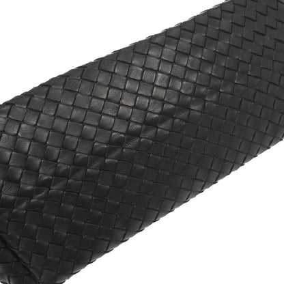 Bottega Veneta Black Lambskin Intrecciato Handbag