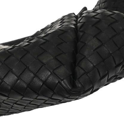 Bottega Veneta Black Lambskin Intrecciato Handbag