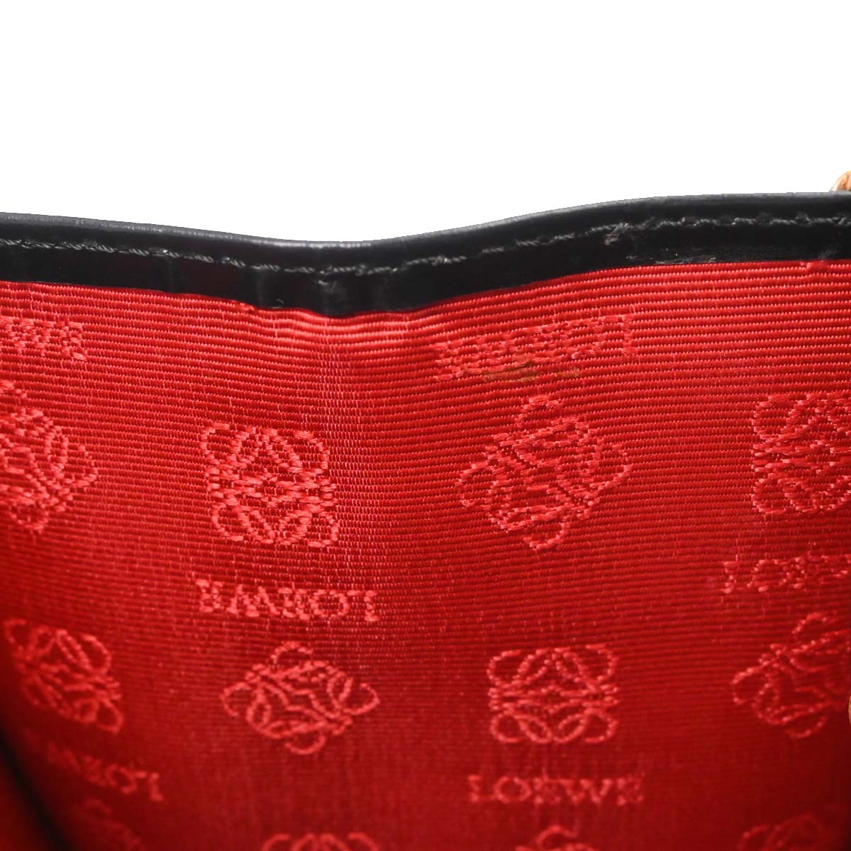 Loewe Black Leather Anagram 2way Shoulder Handbag