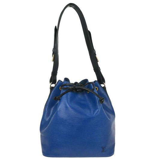 Louis Vuitton Blue Black Epi Petite Noe Shoulder Bag M44152
