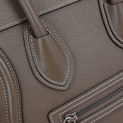 Celine Brown Luggage Micro Tote Handbag