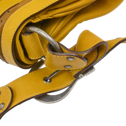 Christian Dior Yellow Gaucho Shoulder Bag