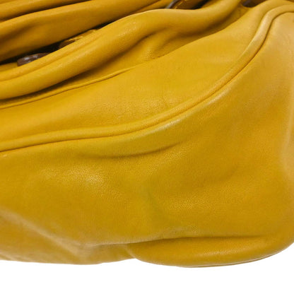 Christian Dior Yellow Gaucho Shoulder Bag