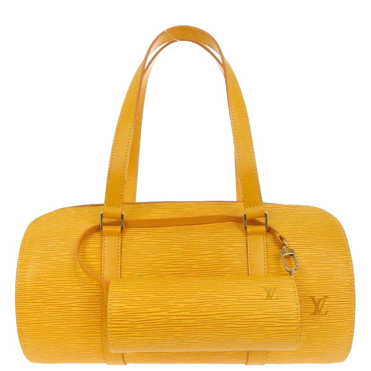 Louis Vuitton Yellow Epi Soufflot Handbag M52229