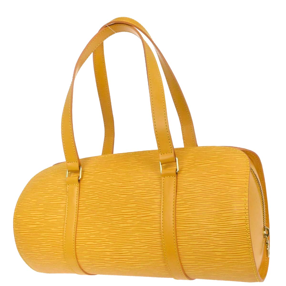 Louis Vuitton Yellow Epi Soufflot Handbag M52229