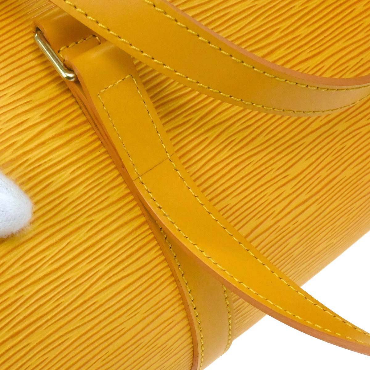 Louis Vuitton Yellow Epi Soufflot Handbag M52229