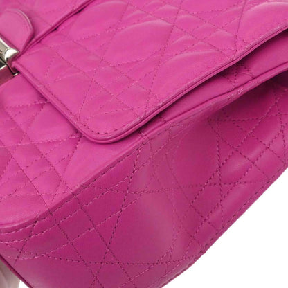 Christian Dior Pink Lambskin Cannage Miss Dior Shoulder Bag