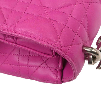 Christian Dior Pink Lambskin Cannage Miss Dior Shoulder Bag