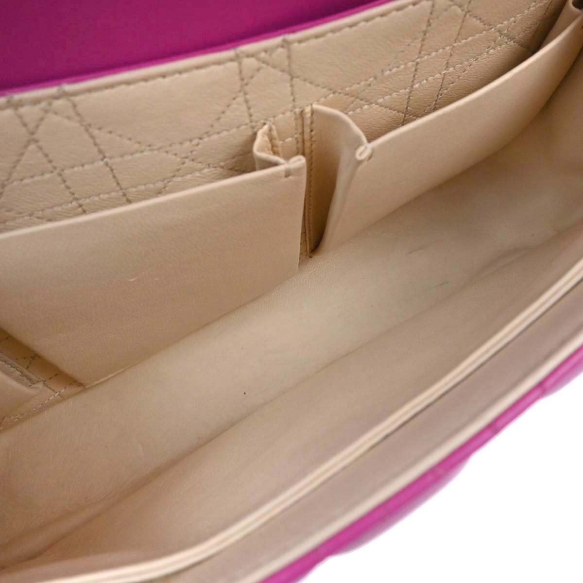Christian Dior Pink Lambskin Cannage Miss Dior Shoulder Bag