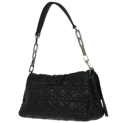 Christian Dior Black Lambskin Cannage Handbag