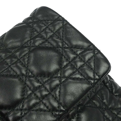 Christian Dior Black Lambskin Cannage Handbag
