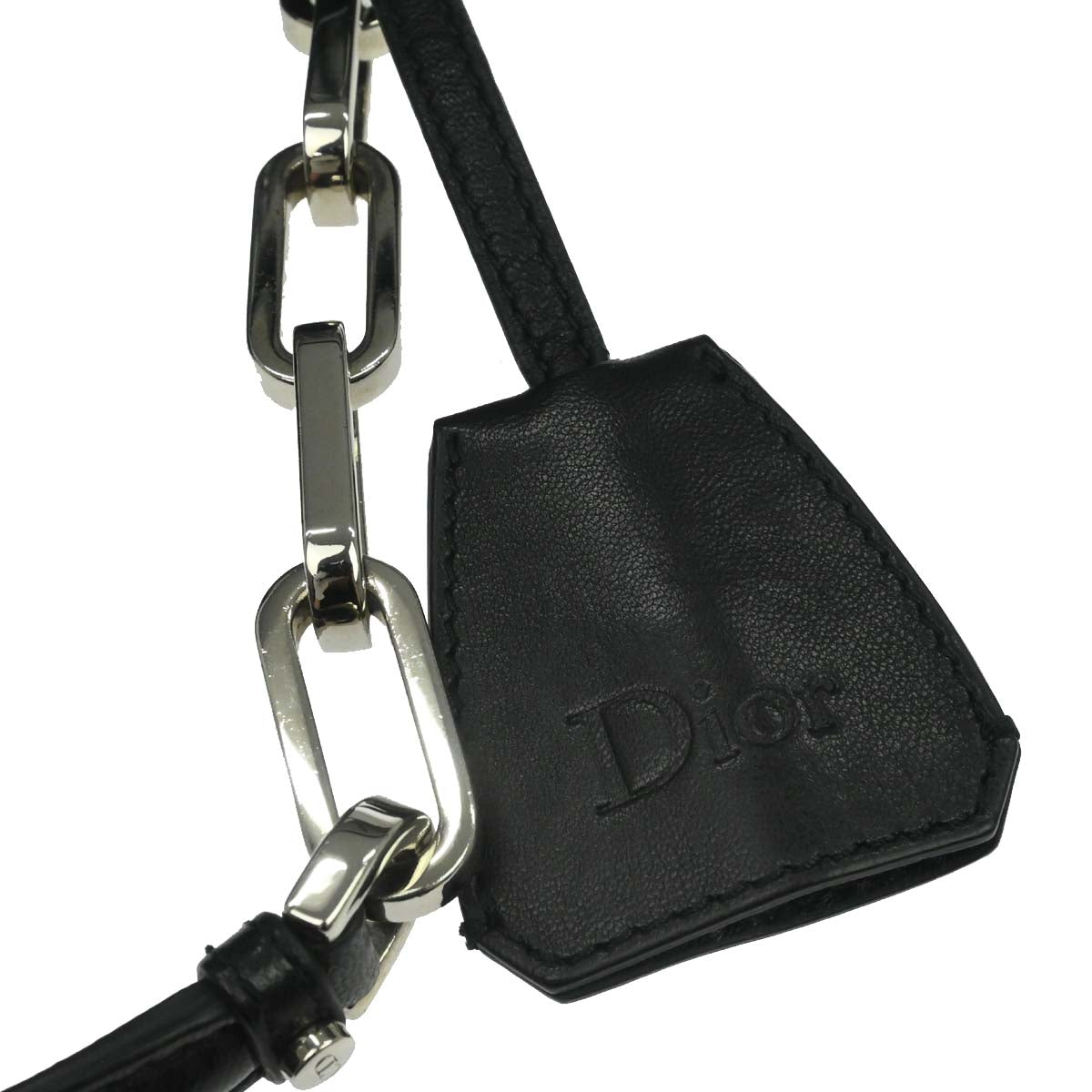 Christian Dior Black Lambskin Cannage Handbag