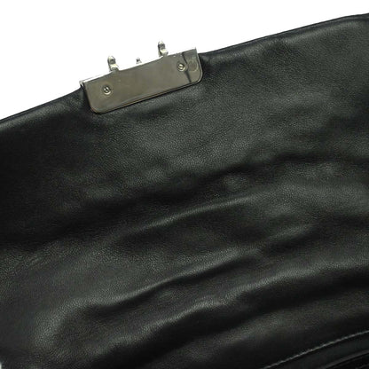 Christian Dior Black Lambskin Cannage Handbag