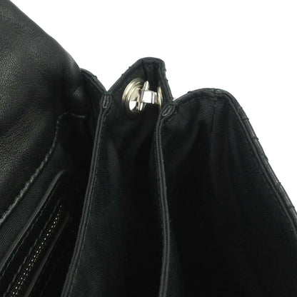 Christian Dior Black Lambskin Cannage Handbag