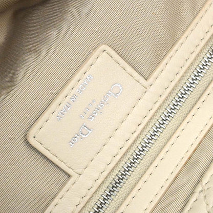 Christian Dior Beige Lambskin Cannage Tote Handbag