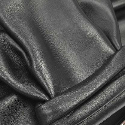 Christian Dior 2009 Black Lambskin Demi Lune Handbag