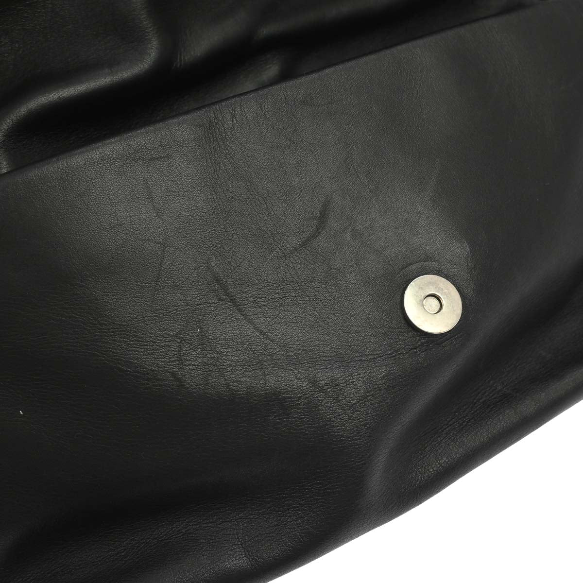 Christian Dior 2009 Black Lambskin Demi Lune Handbag