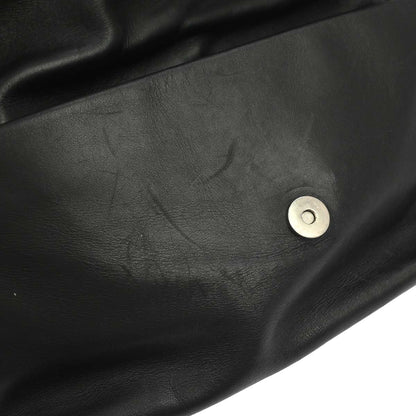 Christian Dior 2009 Black Lambskin Demi Lune Handbag