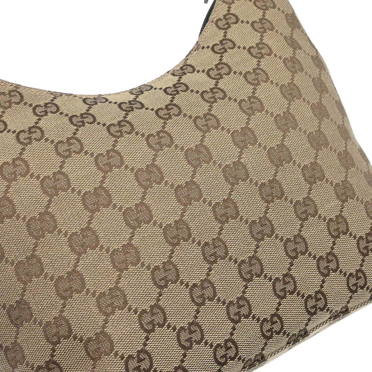 Gucci Beige Canvas GG Hobo Handbag