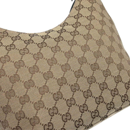 Gucci Beige Canvas GG Hobo Handbag