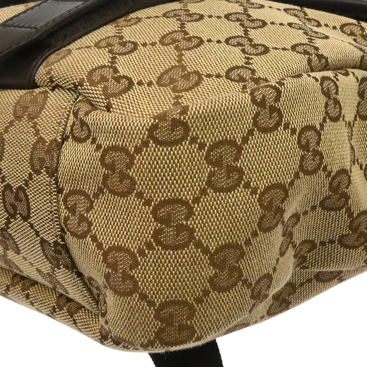 Gucci Beige Canvas GG Shoulder Bag