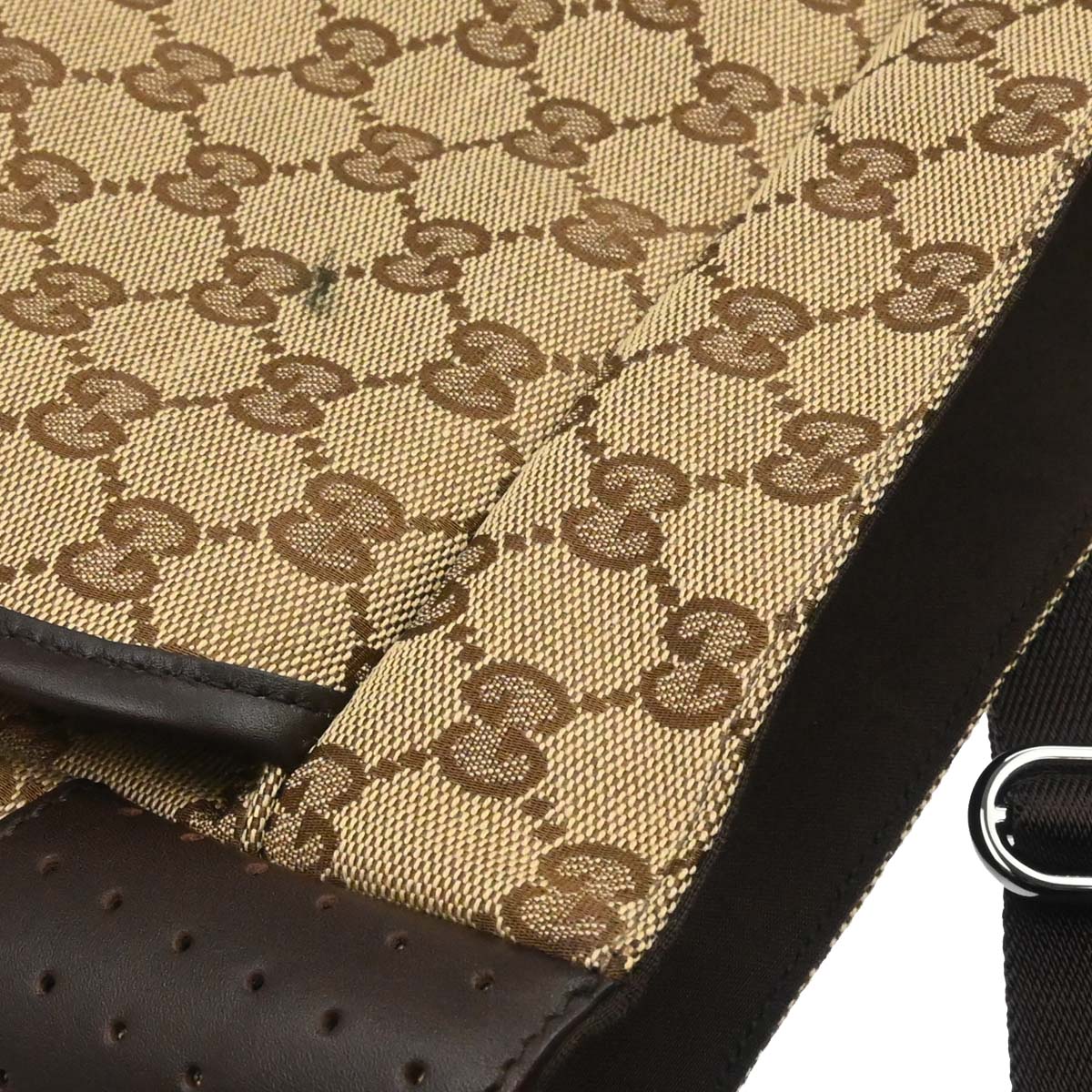 Gucci Beige Canvas GG Shoulder Bag