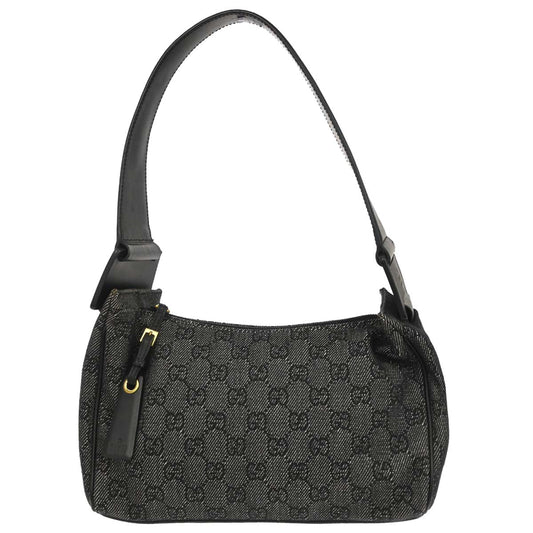 Gucci Black Canvas GG Handbag