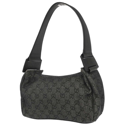 Gucci Black Canvas GG Handbag