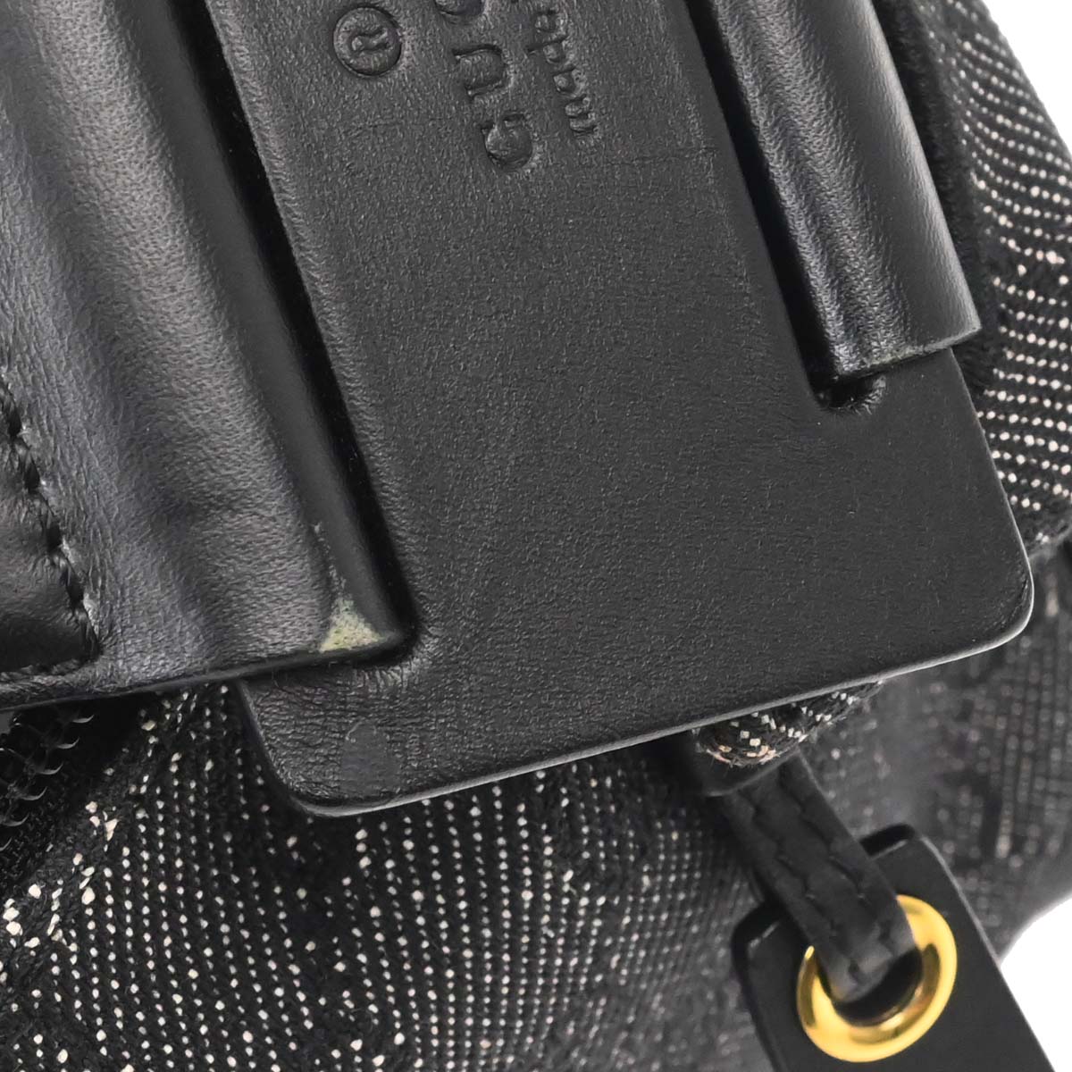Gucci Black Canvas GG Handbag